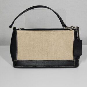 Vintage Coach Canvas & Leather Mini Shoulder Bag #6115